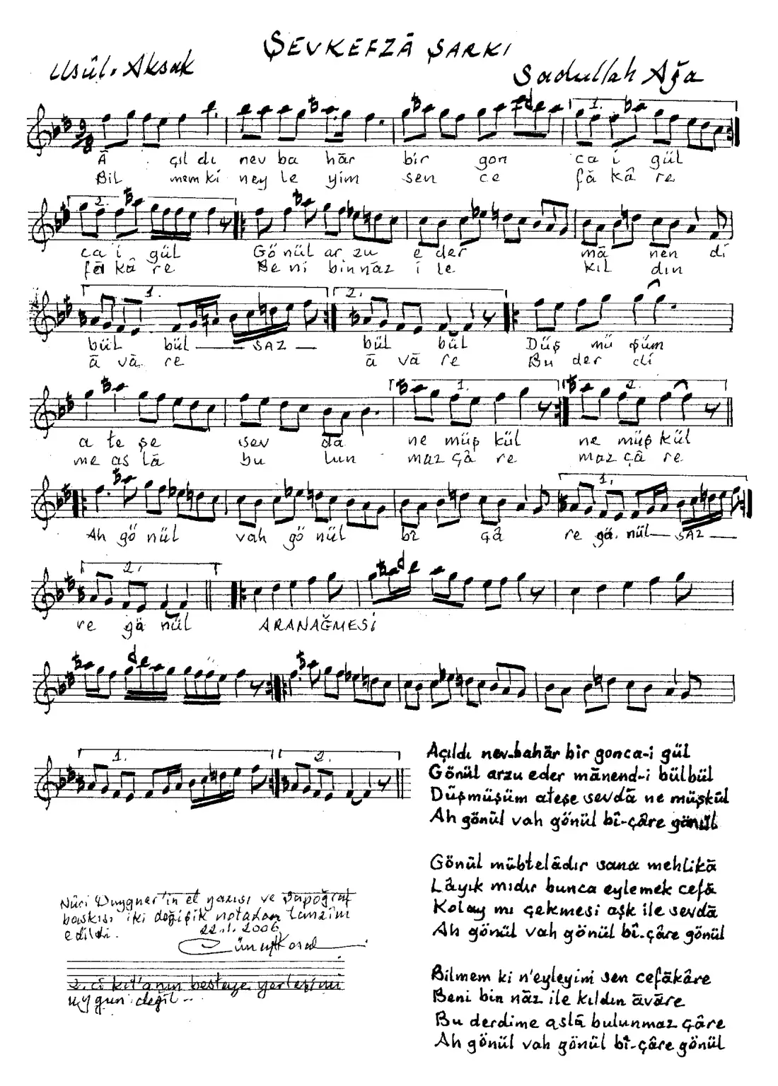 Açıldı nev-bahar bir gonca-i gül
