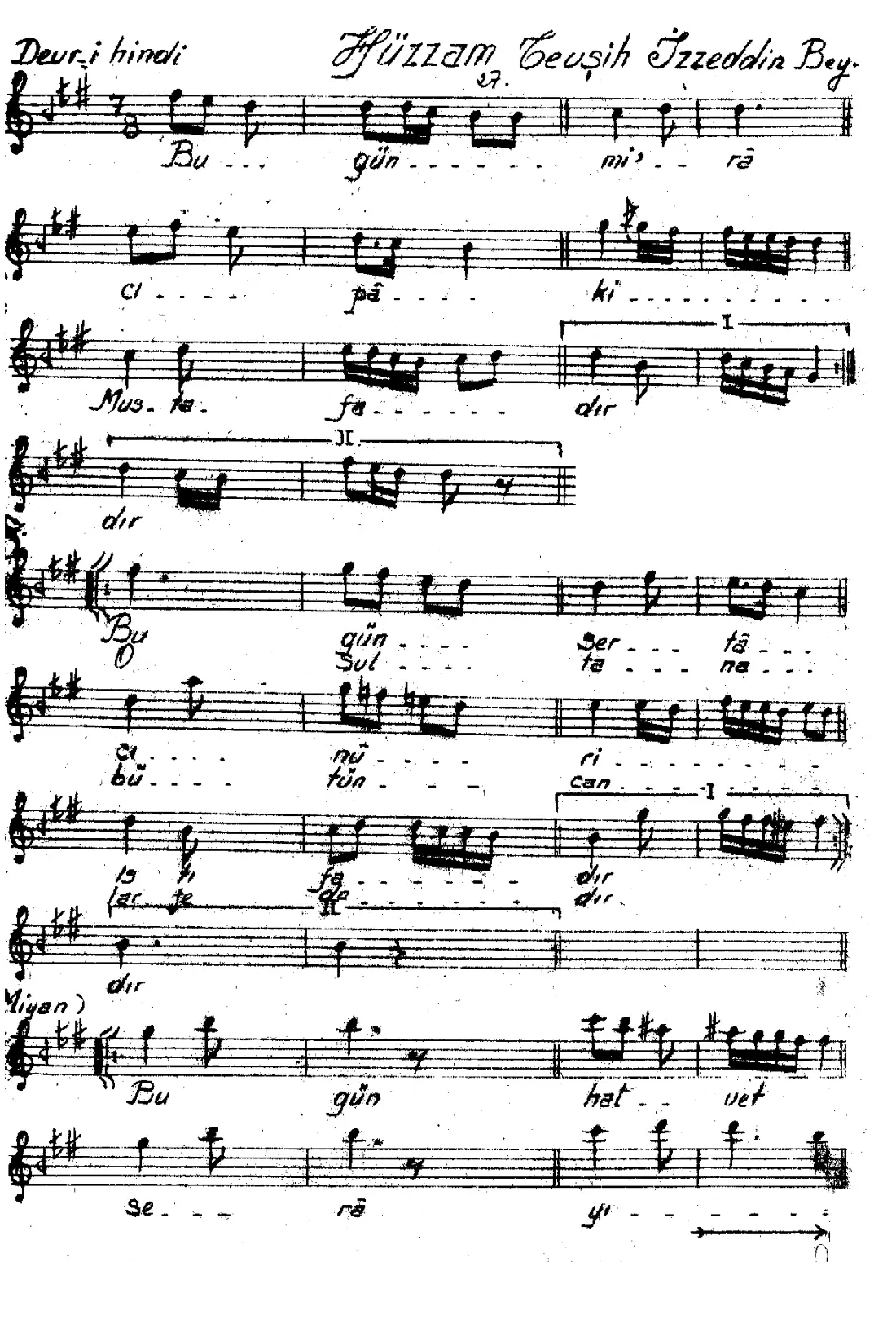 Bugün mirac-ı pak-i Mustafadır(*)