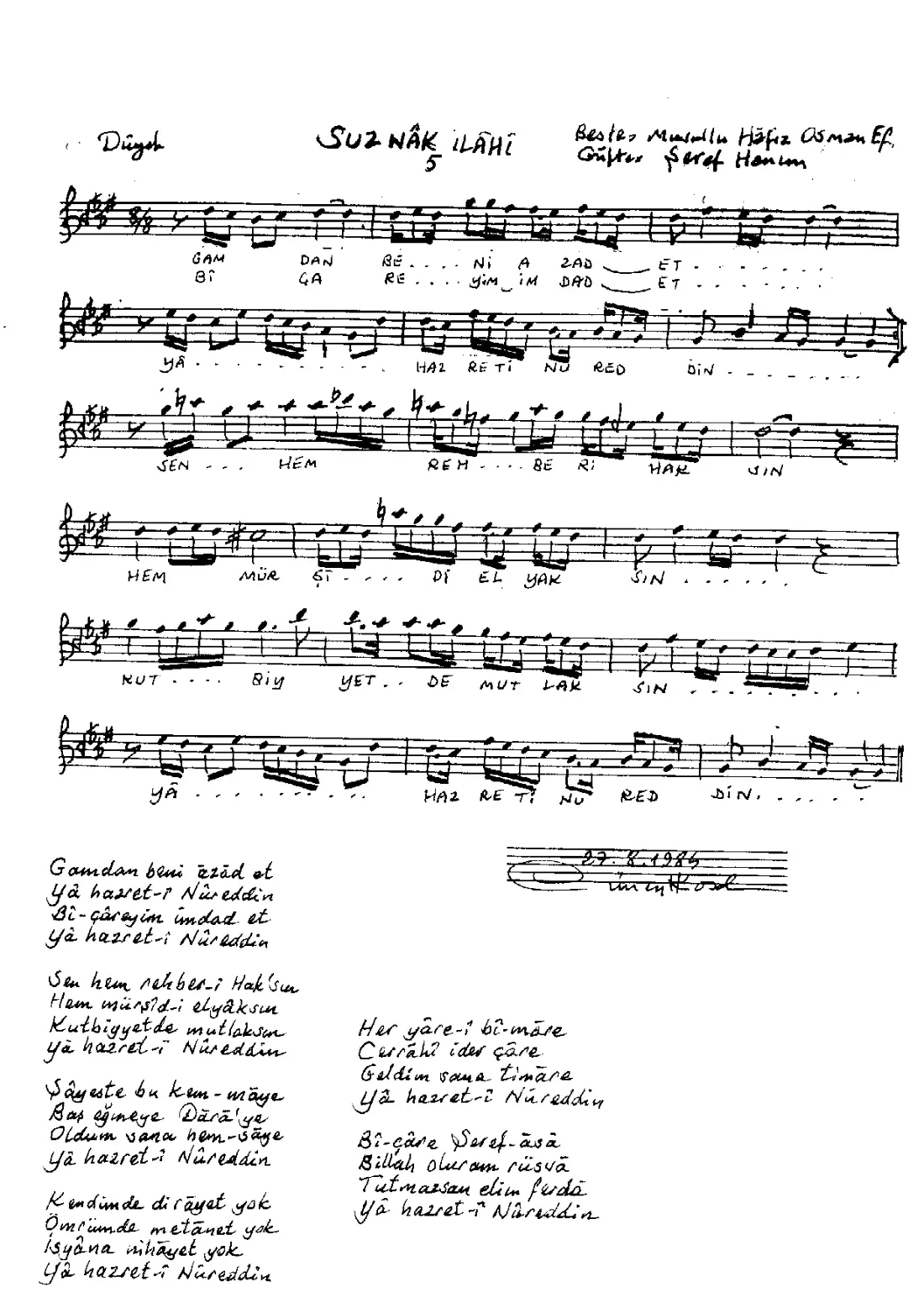 Gamdan beni azad et