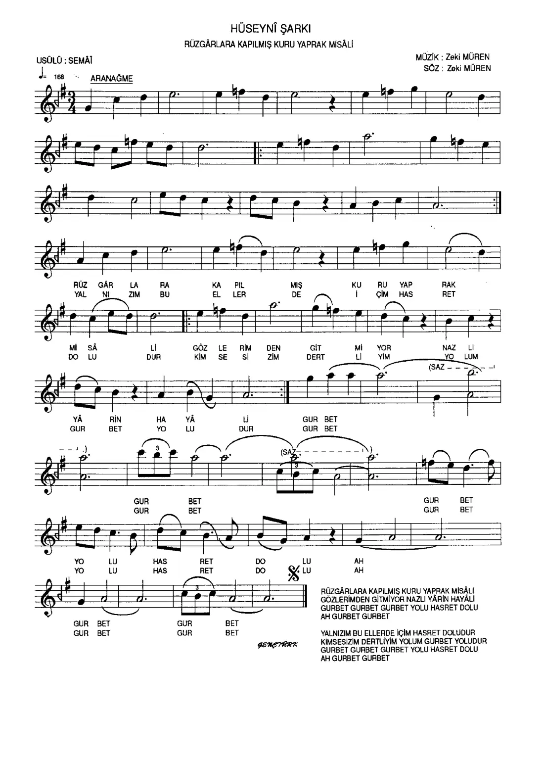 GURBET (Rüzgarlara kapılmış...)