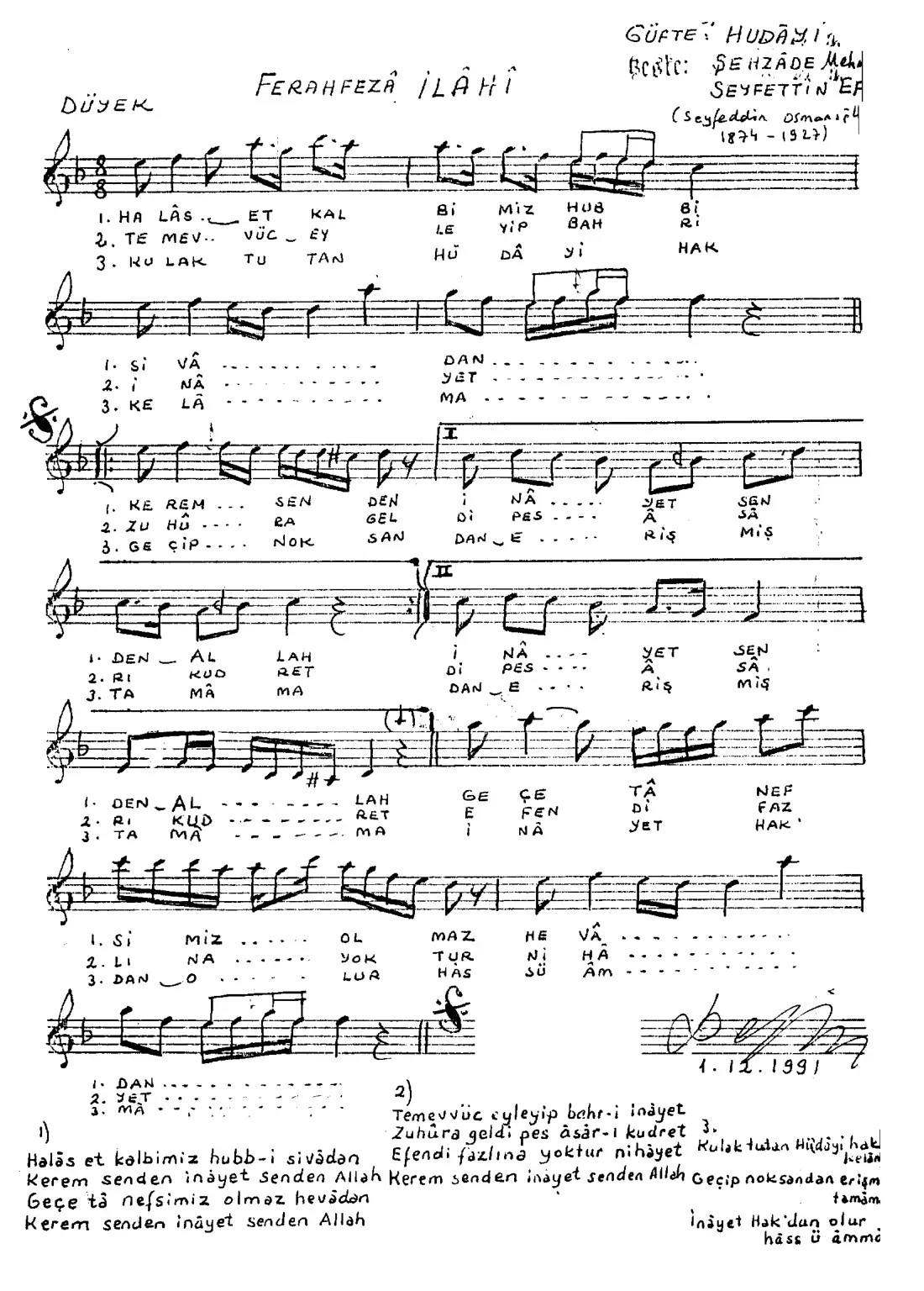 Halas et kalbimiz hubb-ı Sivadan...