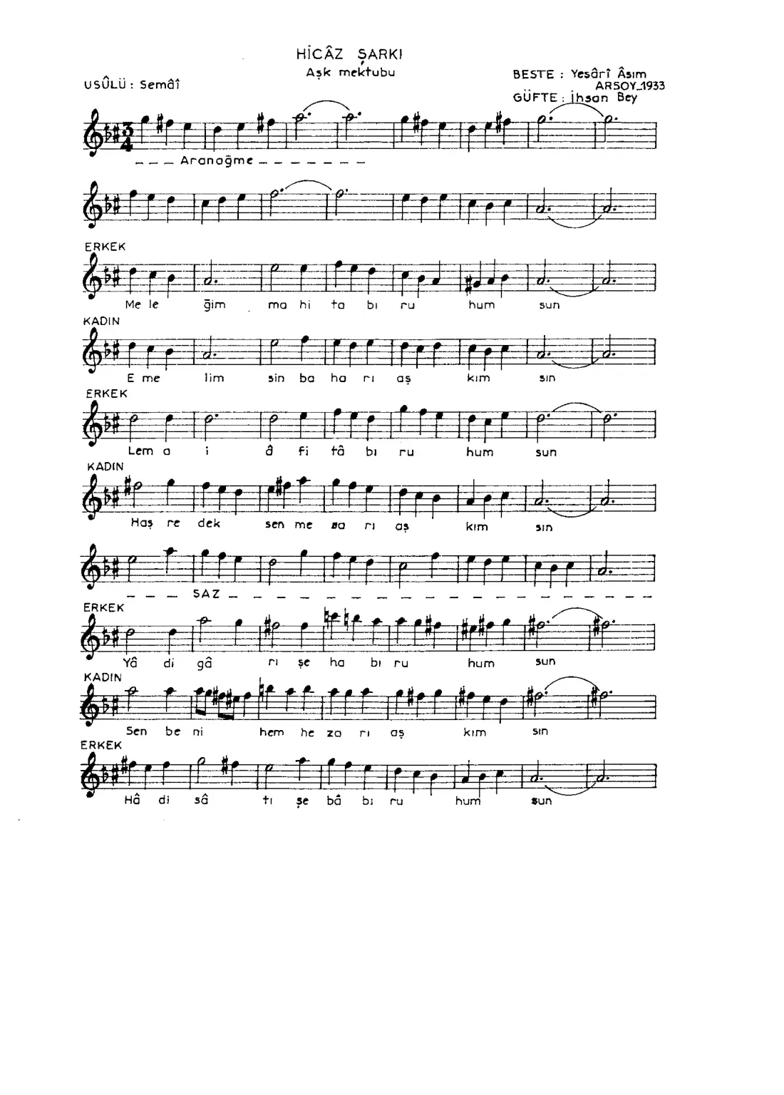 Meleğim mahitab-ı ruhumsun (Aşk Mektubu)