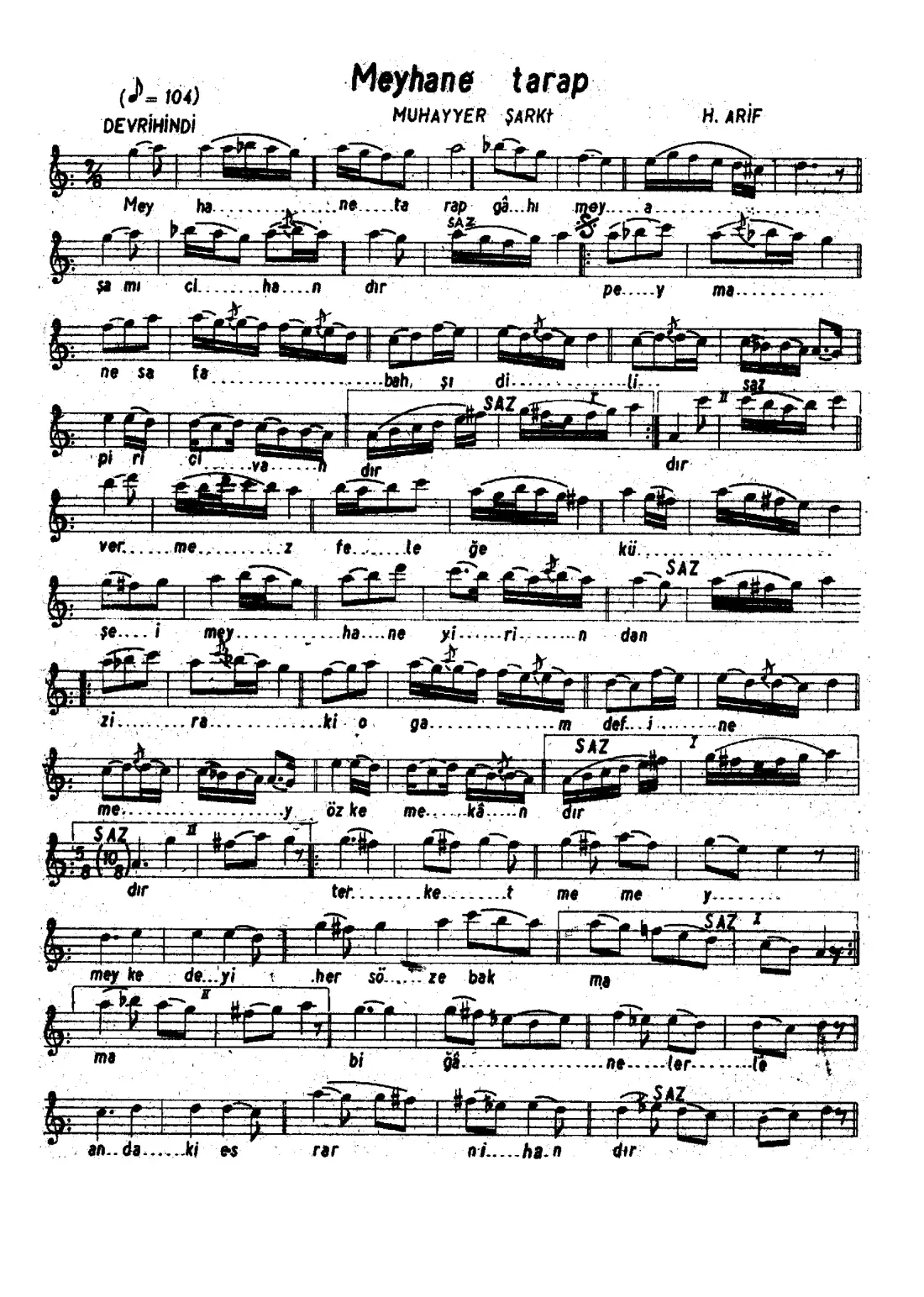 Meyhane tarab-gah-ı mey-aşam-ı cihandır