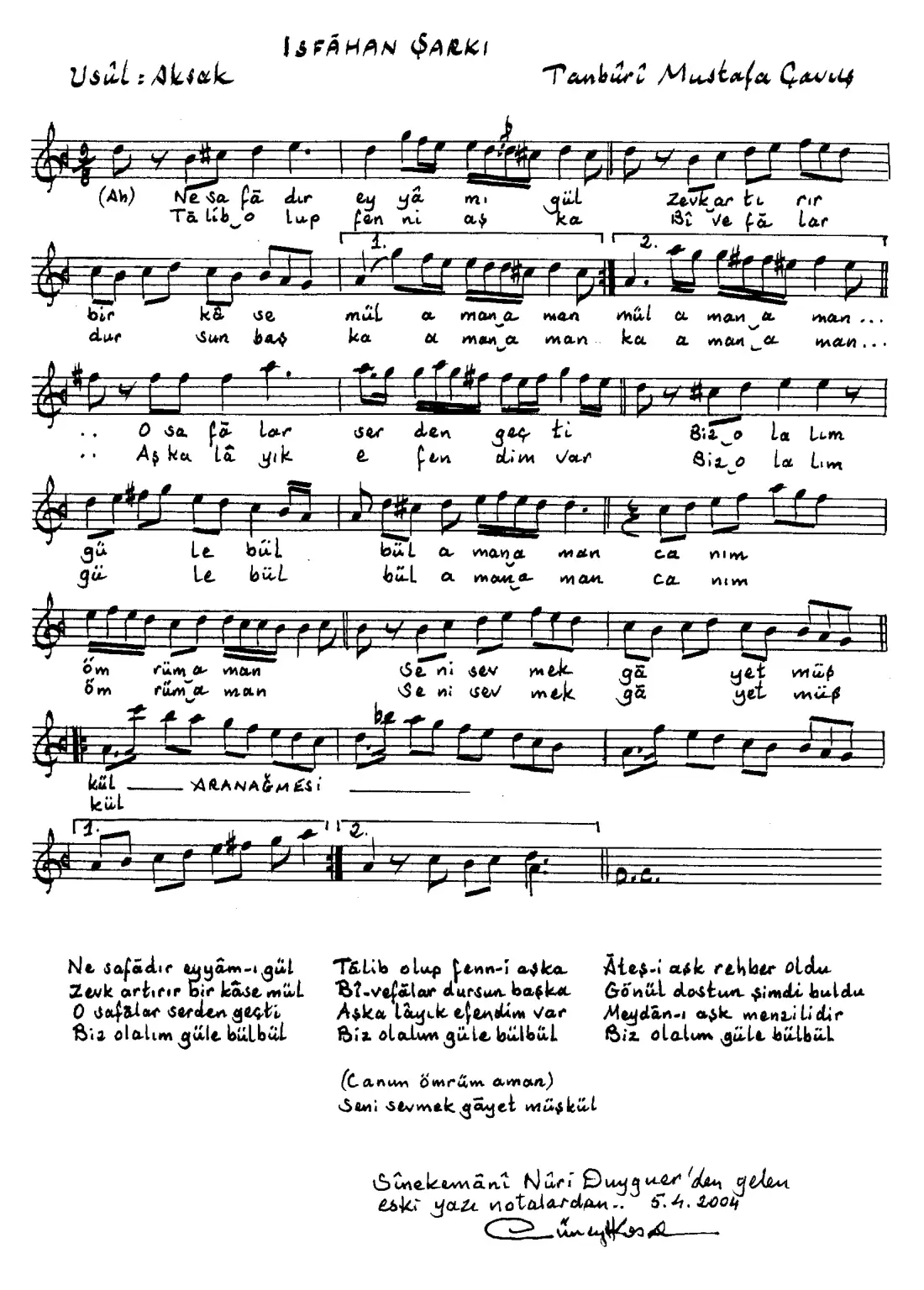 Ne safadır eyyam-ı gül zevk arttırır bir kase mül