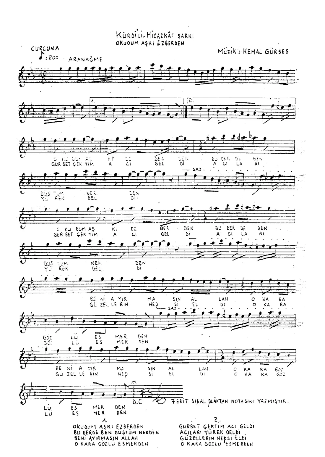 Okudum aşkı ezberden bu derde ben düştüm nerden
