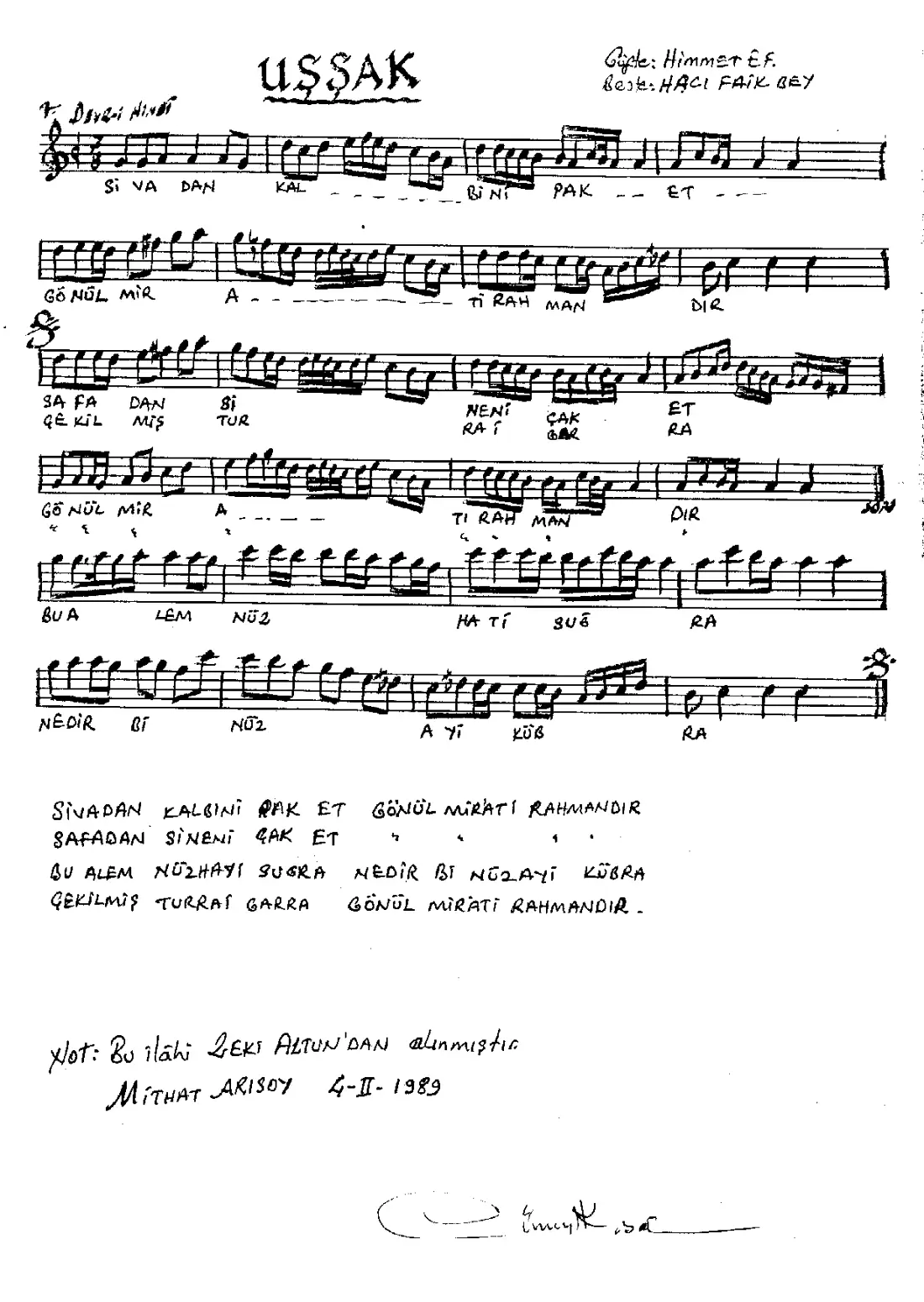 Sivadan kalbini pak et gönül mirat -i Rahmandır