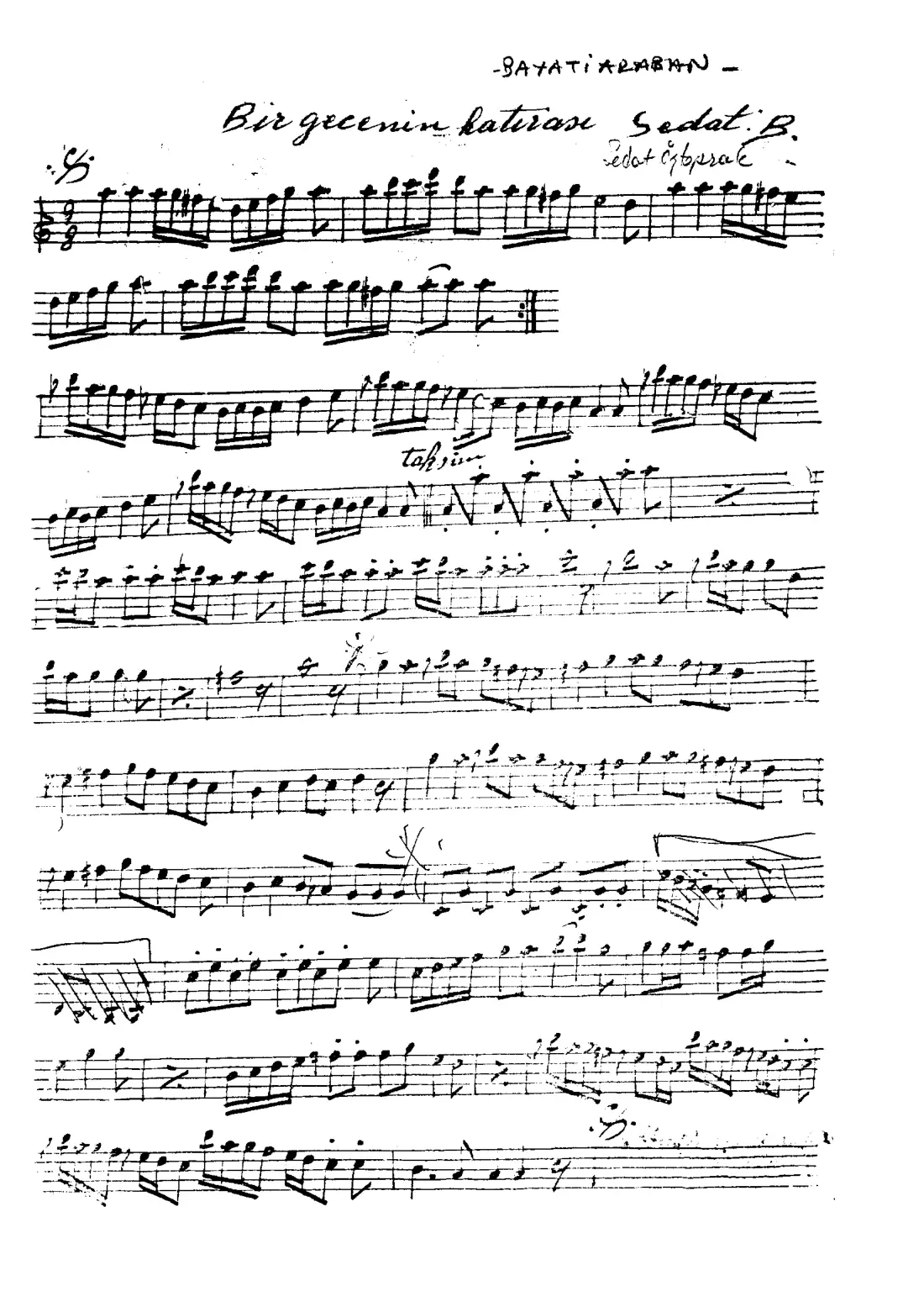 Saz Eseri