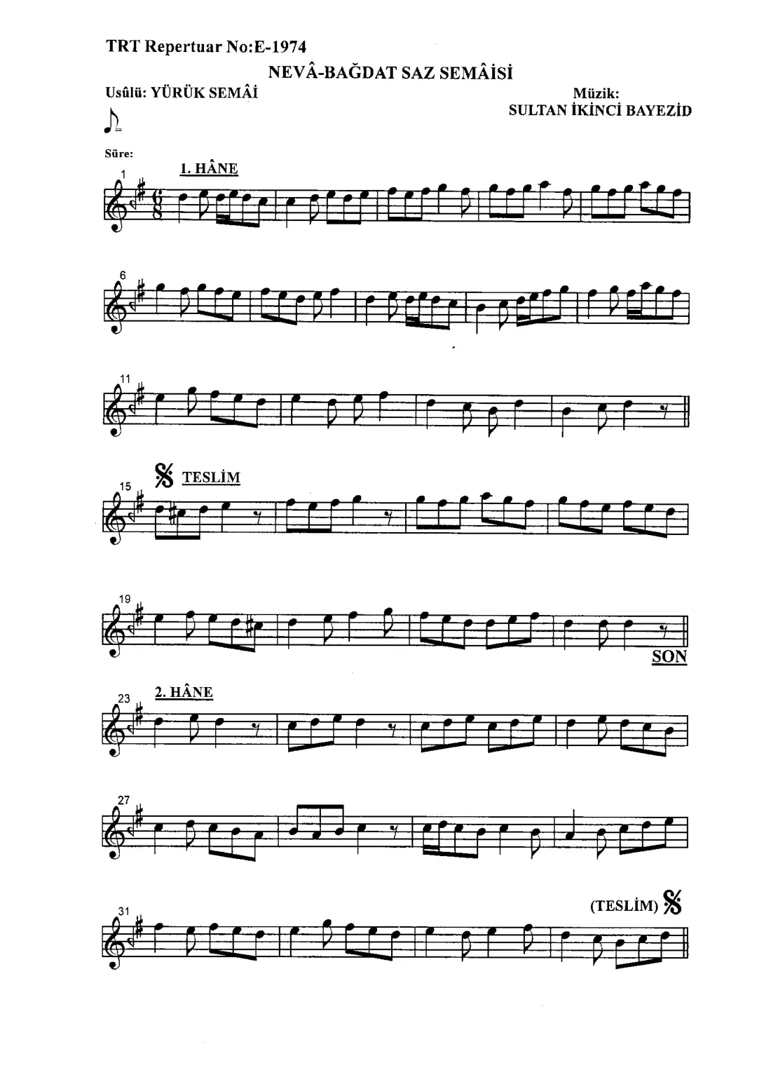 Saz Semaisi
