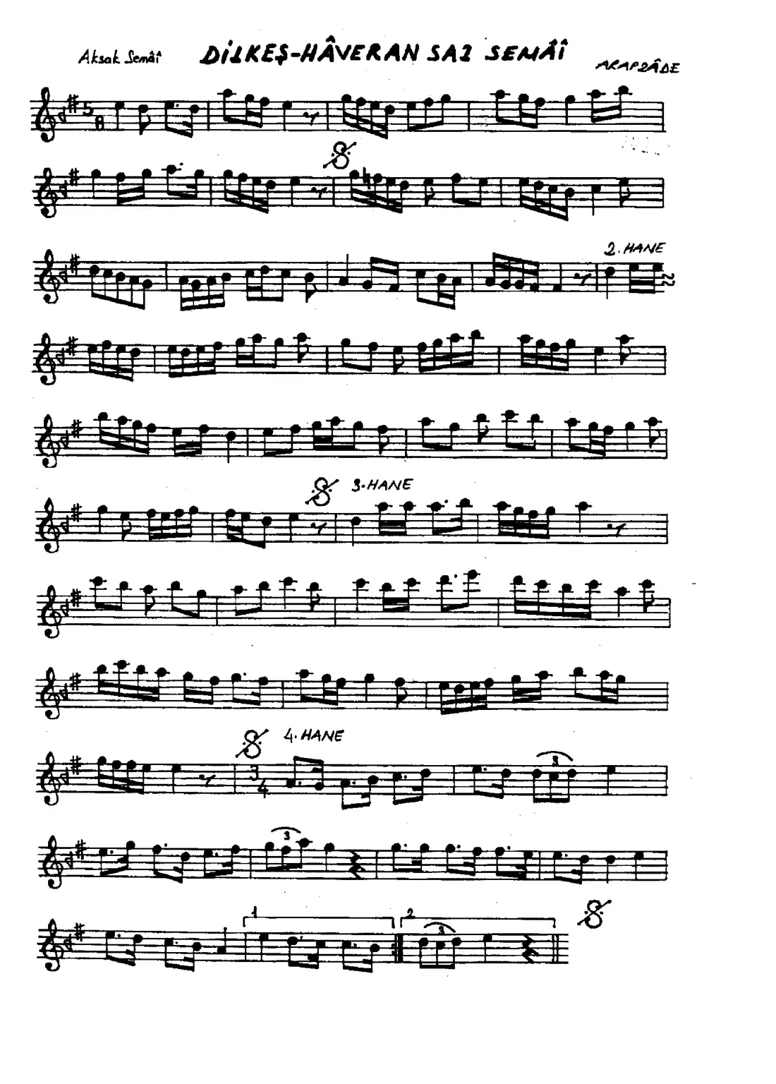 Saz Semaisi