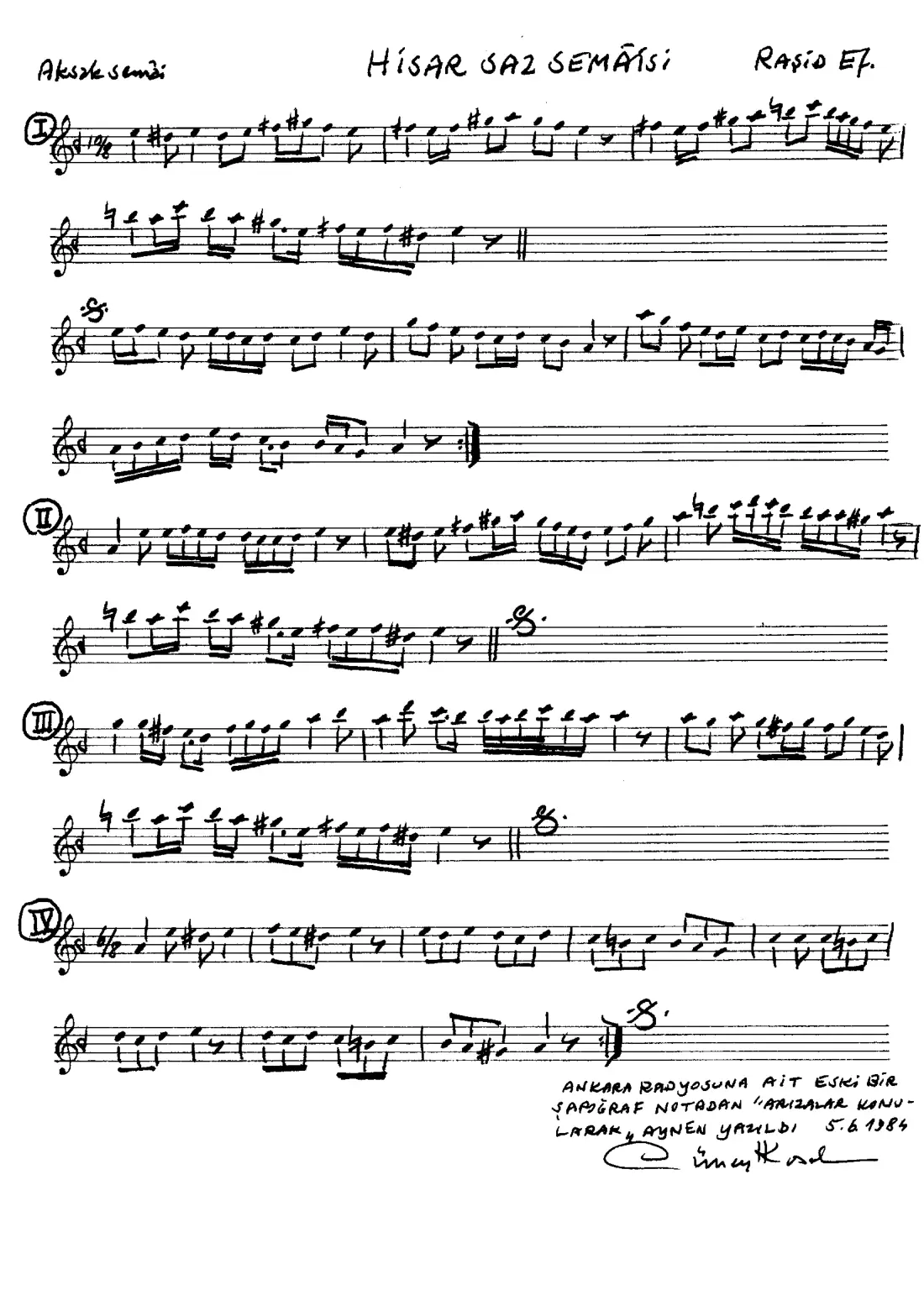 Saz Semaisi