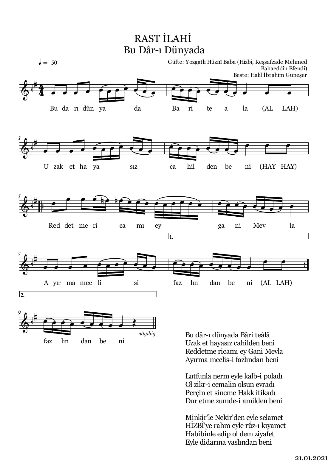 Bu Dar-ı Dünyada